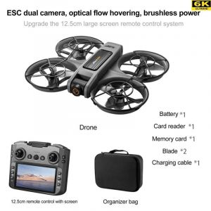 Nouveaux Drones S156 Gps 8k Professionnel Hd 360 ° Double Caméra 5g Wifi Moteurs Sans Balais Évitement D'obstacles Fpv Jouet Quadrirotor Pliable-A Dark Gray 6k 1b- - Neuf