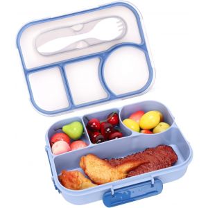 Kal-Boîte À Déjeuner Pour Enfant Avec Compartiments, 1100 Ml, Anti-Fuite Et Couverts, Sans Bpa, Pour L'école Et Les Déplacements - Neuf
