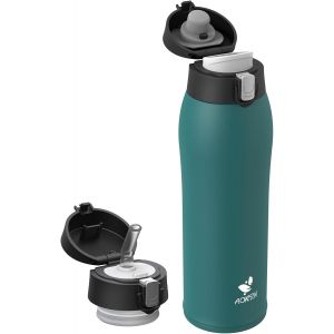 Gourde Isotherme, 350ml/500ml/750ml Bouteille Isotherme, Gourde Enfant En Acier Inox 18/8, Gourde Sport Anti-Fuite, Mug Isotherme Sans Bpa Pour Sport, Extérieur Et Quotidien - Neuf
