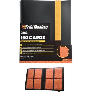 Mdy-Classeur Pour Cartes Avec Capacité De 160 Cartes À Collectionner ¿ 4 Pochettes Par Page ¿ Album Pp Sans Pvc, Fermeture À Bande Élastique ¿ Album Robuste Pour Cartes Tcg - Neuf