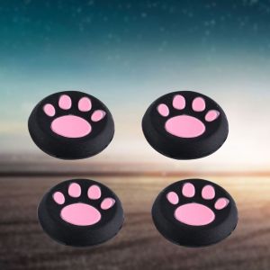 Lot De 4 Capuchons De Protection En Silicone Pour Manette De Jeu Ps3, Ps4, Xbox One, Motif Patte De Chat, Blanc - Neuf