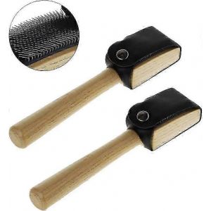 Brosse Pour Chaussures De Danse,Semelle En Daim,Chaussures Métalliques,Brosse De Nettoyage Pour Bois,Brosse De Nettoyage Pour Chaussures (2 Pièces) - Neuf