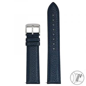 Bracelet Universel En Cuir Véritable À Dégagement Rapide,12 13 14 15 16 17 18 19 20 21 22 23 24mm,Pour Femmes Et Hommes D'affaires.Blue.12mm - Neuf