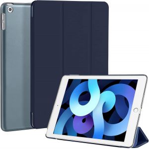 Coque Pour Ipad 6&egrave;me/5&egrave;me G&eacute;n&eacute;ration 9,7 Pouces 2017/2018, &Eacute;tui De Protection L&eacute;ger Coque Arri&egrave;re En Pc Rigide Translucide Givr&eacute; Pour Apple Ipad 6/5 Gen, Bleu Fonc&eacute; - Neuf