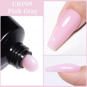 Ur Sugar-Verh&eacute;ritage &Agrave; Ongles Gel Uv Led Acrylique, Clip, Blanc, Clair, Nude, Construction, 15ml.Pink Gray. - Neuf