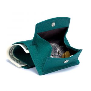 HUED-Nouveau femmes en cuir v&eacute;ritable sacs &agrave; main femme peau de vache portefeuilles dame petite poche pour monnaie Rfid porte-carte Mini sac d'argent pochette Portable-Dark Green - Neuf