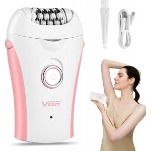 &Eacute;pilateur &Eacute;lectrique Femme, 2 Vitesses R&eacute;glables Avec Led, Rechargeable Et Sans Fil, 24 Pinces, 120 Minutes D'autonomie, Usage Sec Et Humide, Pour Visage, Jambes, Bras, Maillot Et Aisselles - Neuf