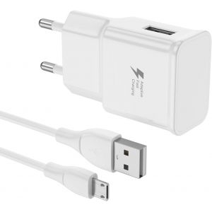 Micro Usb Fast Charge Charger For Samsung Galaxy A10 S7 S6 Edge J6 J5 J3, Xiaomi Redmi 9a 10a, For Huawei Y6, Universal Android Telephone Tablet Ac Adapter With 1.2m Cable - Neuf