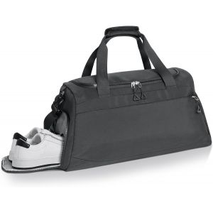 Sac De Sport, Sac De Sport Sacs De Voyage Waterproof Multiuse Sac Voyage Avec Compartiment Chaussures Grande Sac À Bandoulière Ou Fourre-Tout Homme & Femme Pour Gym, Fitness, Duffel Bag, Noir, L - Neuf