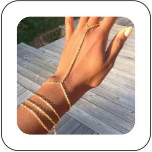 Eryi-Boho Couche Doigt Bracelet Bague En Or Esclave Vintage Personlisé Chaîne À Main Bijoux Pour Femmes Et Filles Cadeaux - Neuf
