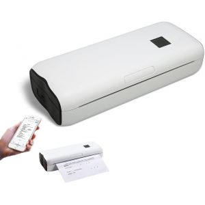 CHECARZHN--NO1-Imprimantes Portables Sans Fil Pour Les Voyages, Prend En Charge Le Papier Thermique A4 De 8,26 X 11,69 Pouces, Imprimante Thermique Pour Le Bureau À Domicile, - Neuf