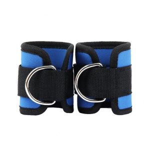 Sangle De Cheville R&eacute;glable Pour Machines &Agrave; C&acirc;bles &iquest; Accessoire D'halt&eacute;rophilie Durable Avec Rembourrage Confortable &iquest; Options Bleu/Noir - Neuf