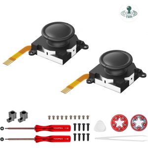 Joystick JoyCon de Remplacement,Kit de R&eacute;paration pour Switch Joy Con,TMR Joystick de Rechange pour Switch/OLED/Lite Manette Joy Con,No Drift-1 Paire - Neuf