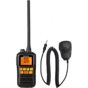 Rm01 Radio Vhf Marine,Ip67 &Eacute;tanche Portable Talkie Walkie,Vibration,Flottante 88 Canaux,Portable Radio Marine Avec Microphone Pour Kayak,P&ecirc;che,Bateau (Noir,1 Pi&egrave;ce) - Neuf