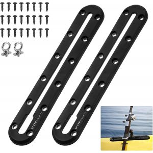 Letnerny-2 Pi&egrave;ces Support De Piste De Rail Coulissant De Kayak, Avec 2 Crochets En Anneau, Support De Kayak, Accessoires De Kayak, Pour Porte-Cannes, Clip, Support De Rail (26,8 Cm) - Neuf