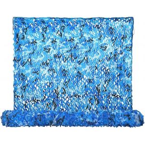 Ulteronixshop-Filet De Camouflage 4x6 M, Bleu, Filet De Camouflage Pare-Soleil, Filet De Camouflage Pour La D&eacute;coration Paysag&egrave;re, Le Camping En Plein Air, Les Jardins Et La D&eacute;coration Ext&eacute;rieure - Neuf