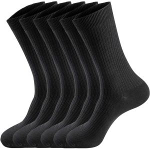 Chaussettes Décontractées Respirantes Col Rond Chaussettes Hommes Coton Petites Chaussettes Femmes 6 Paires - Neuf