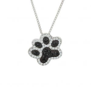 Collier Pendentif Griffe De Chien En Alliage, Tendance, Creatif Et Mignon, Entierement Orne De Bijoux, Cadeau Pour Femme - Neuf