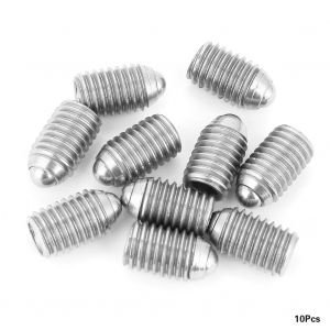 Lot de 10 vis a bille a six pans creux en acier inoxydable M10, filetage 10 x 16 mm - Neuf