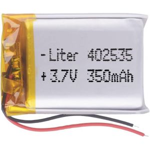 Batterie 402535 LiPo 3.7V 350mAh 1.147Wh 1S 5C Liter Energy Battery pour l'électronique Rechargeable Téléphone Portable Smartwatch GPS-Ne Convient Pas à la Radiocommande 37x25x4mm (310mAh|402535) - Neuf