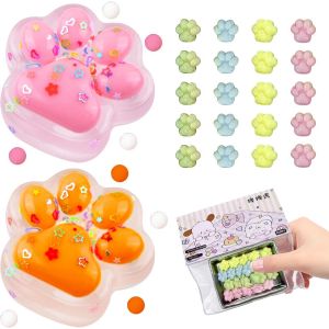 KAL-Lot De 22 Balles Anti-Stress En Forme De Patte De Chat - Squishy Taba - Squishy - Squishy Taba - Squishy Cat - Neuf