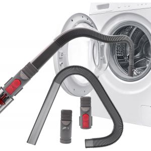 Suceur plat flexible pour aspirateur Dyson V6 V7 V8 V10 V11 V12 V15, buse d'aspirateur avec suceur plat flexible et longue buse plate Accessoires pour s&egrave;che-linge, fentes d'a&eacute;ration et voiture - Neuf