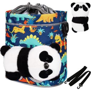 Panier De V&eacute;lo Enfant Avant Avec Peluche,Sac De V&eacute;lo &Eacute;tanche Avec Bretelles,Sac Guidon Pour V&eacute;lo Enfant Tricycle Trottinette.[O370] - Neuf