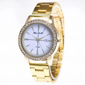 Zhoulianfa Mode Femmes Hommes M&eacute;tal Quartz Mouvement Montre Bande R&eacute;glable Accessoire - Neuf