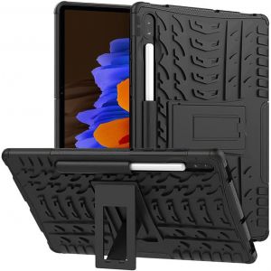 &Eacute;tui de protection pour Samsung Galaxy Tab S7+ 12,4"", pour Samsung Tab S7 FE (5G) - Housse de protection ext&eacute;rieure - &Eacute;tui de protection pour tablette Armor - Coque massive - Noir - Neuf