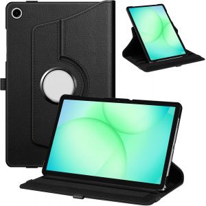 KALANKA-Coque Rotative pour Samsung Galaxy Tab A11 Plus (A11+) 11 Pouces 2025 et Galaxy Tab A9 Plus (A9+) 11&iquest; 2023, Housse Pivotante &agrave; 360&deg;, &Eacute;tui Rotatif et Robuste, Noir - Neuf