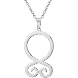 Kal-Collier Croix De Troll Pendentif Viking Acier Inoxydable Croix De Troll Amulette De Protection Bijoux Nordiques Pour Hommes Femmes - Neuf