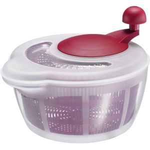 Mevronisshop-Essoreuse &Agrave; Salade, Capacit&eacute; : 5 Litres, &Oslash; 26 Cm, Plastique, Sans Bpa, Fortuna, Couleur : Transparent/Rouge, 243222e2 - Neuf