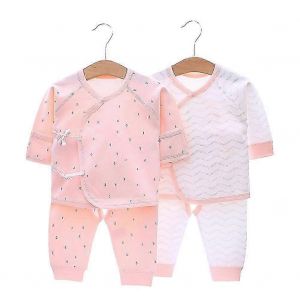 2 Ensemble À La Mode Dessin Animé Motif Bébé Nouveau-Né Bébé Tenue (Rose 66) - Neuf