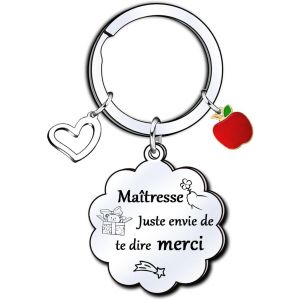 Kalanka-Cadeau Professeur,Cadeau Maitresse,Cadeau Atsem,Cadeau Professeur Porte-Clés,Pour La Meilleure Professeure,Cadeau D'anniversaire Professeur,Une Remise De Diplôme,Cadeau Maitresse - Neuf