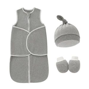 Gigoteuse Bébé En Coton Douillet Et Ver À Soie - Emmaillotage Réglable Pour Un Sommeil Sûr Et Confortable Et Un Développement Sain Des Hanches - Neuf