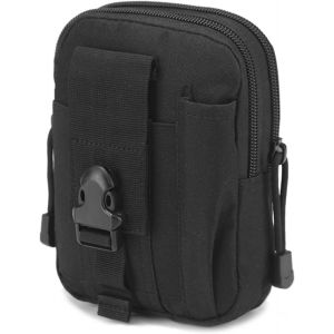 Sjzg-Sac Tactique Ceinture Sacoche Ceinture Poche Molle Gadget Edc Pochette Militaire Pour Téléphone Randonnée Cyclisme Sport (Noir) - Neuf