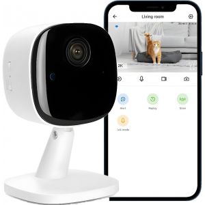 Mini cam&eacute;ra 1080P HD APP pour l'int&eacute;rieur WiFi Cam&eacute;ra de Surveillance int&eacute;rieure avec Batterie Compact Petit d&eacute;tecteur de Mouvement Vision Nocturne pour Animaux de Compagnie b&eacute;b&eacute; ag&eacute; - Neuf
