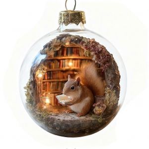 D&eacute;coration D'Arbre De No&euml;l Boules De La Librairie S&eacute;rie Animale, De L'Automne Hiver De La D&eacute;coration De La Maison - Neuf