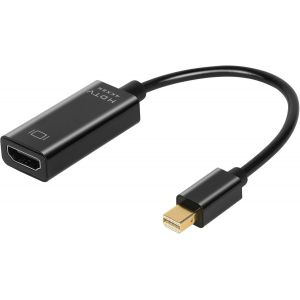 CFRY-Adaptateur Mini DisplayPort vers HDMI, Lot de 1, UHD, 4K 30Hz, 2K 60Hz,1080P 120Hz, pour MacBook Air/Pro, Microsoft Surface Pro et Plus - Noir - Neuf