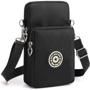 TRAHOO-Sac &agrave; bandouli&egrave;re pour femme, pochette &eacute;tanche pour t&eacute;l&eacute;phone, sac &agrave; fermeture &eacute;clair, petit sac &agrave; main &agrave; bandouli&egrave;re pour iPhone 15 Pro Max/15/14/13/12/11, Samsung Galaxy S23 S22 ou t&eacute;l&eacute;phone - Neuf