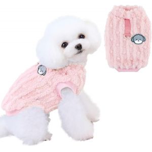 Jgd-Pull Chien Petite Taille, Pull Chihuahua, Chaud Chien Pulls Cat V&ecirc;tements, Vetement Chien Pour Les Petits Chiens Moyens Grands (Rose, S) - Neuf