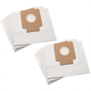 vhbw 10x Sacs compatible avec Hoover BV71_BV10011, BV44PAR011700W, BV20PAR021700W aspirateur - papier, 16,5cm x 18cm beige - Neuf