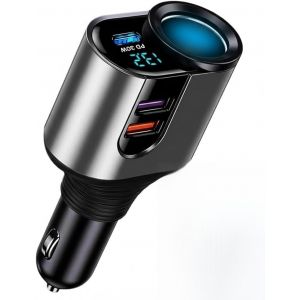 LORANKA-&iquest; &iquest;&iquest; &iquest; Chargeur Allume Cigare USB 98W PD 3.0 Allume Cigare USB C Rapide Chargeur Voiture Adaptateur Prise Allume Cigare USB pour iPhone16 15 14 13 12 11 iPad Samsung Galaxy S25 S24 Huawei - Neuf