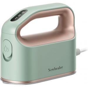 MEVRONISSHOP-Fer &agrave; Repasser Vapeur, Petit Fer &agrave; Rapsser avec Vapeur Turbo Continue, 45 s Chauffage Rapide, Repassage Horizontal et Vertical, Arr&ecirc;t Automatique, Portable et Compact pour Voyage, Vert - Neuf