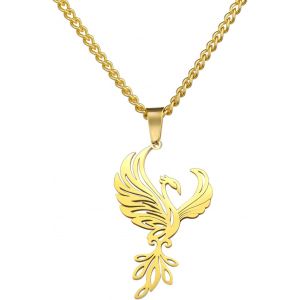 Kal-Phoenix Colliers Pour Femmes Hommes Collier Avec Pendentif Animal Géométrique Collier Avec Pendentif Animal Naturel Collier Avec Pendentif Oiseau Pendentif Charm Bijoux Cadeau - Neuf