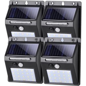 Lampe Solaire D'extérieur Led Avec Détecteur De Mouvement, Idéale Pour La Garde - Neuf