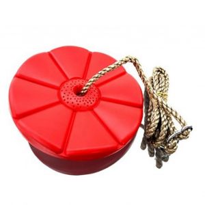 Balan&ccedil;oire &agrave; disque en plastique robuste avec corde en poly&eacute;thyl&egrave;ne pour enfants, &eacute;quipement de jeu d'ext&eacute;rieur, bon - Neuf