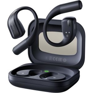 lbgwp60-S70 Open Ear Écouteurs, Ecouteurs Ouverts Bluetooth 5.3, Casque Sans Fil, 4 Ai Enc, Basses Améliorées, 6 Réglages D'Égalisation, Ipx5, 40H, Confort Pour La Course, L'Entraînement, Etc. (Noir) - Neuf