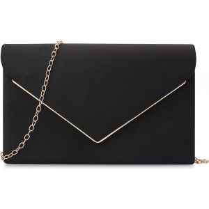 RFCBC-Sac de soirée pour femme - Sac à main pour fête de mariage, cocktail, bal de fin d'année, sac à bandoulière en daim synthétique avec chaîne amovible - Neuf