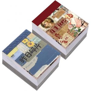 800 Feuilles Scrapbooking Papier,Scrapbooking Papier Vintage,Papier De Fond Décoratif Pour Scrapbooking,Vintage Diy Matériel Papier,Pour Les Albums,Lettres,Cartes,Cadeaux,Journal - Neuf